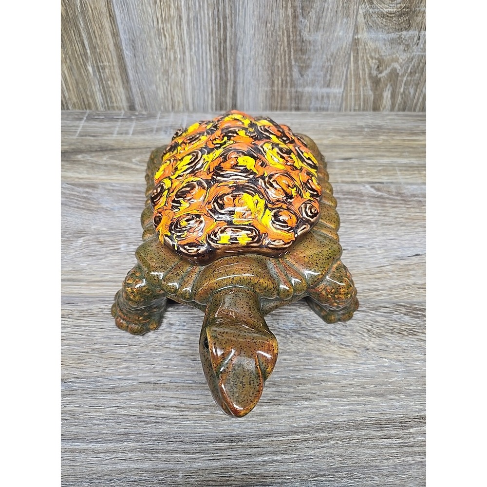 ARNELS Ceramic Tortoise / Turtle Trinket Box Key Holder Vintage - Picture 5 of 11